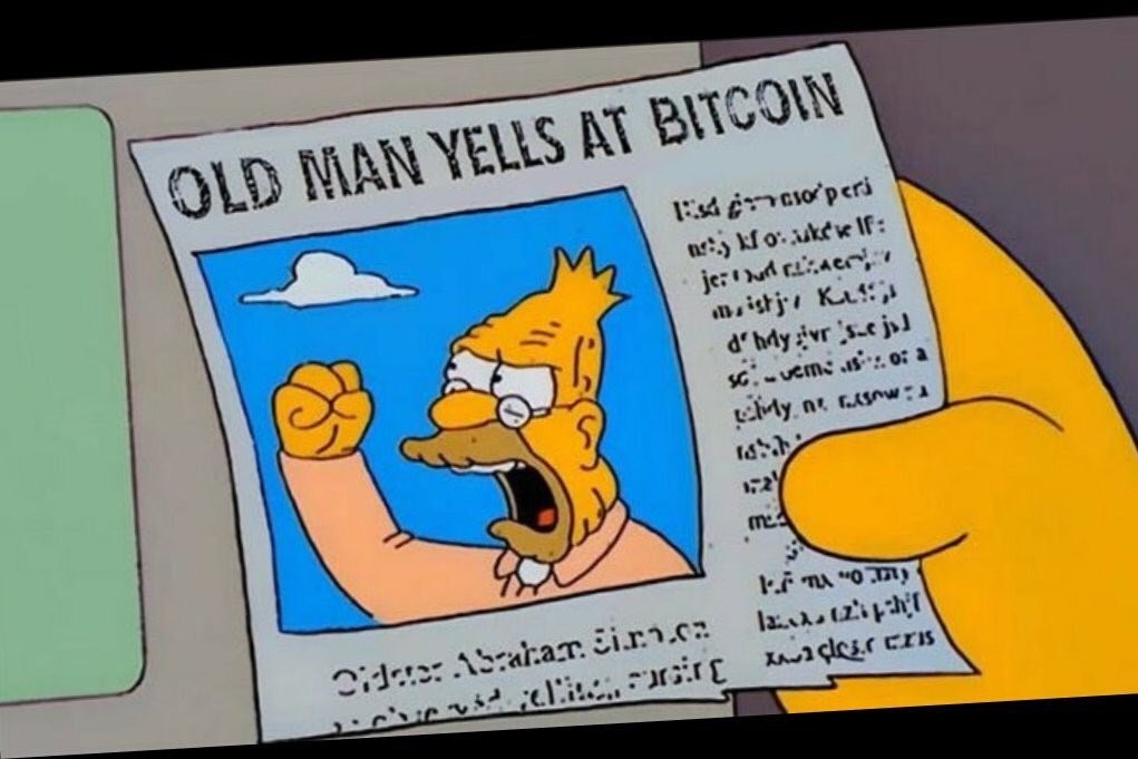 Old man yells at bitcoin